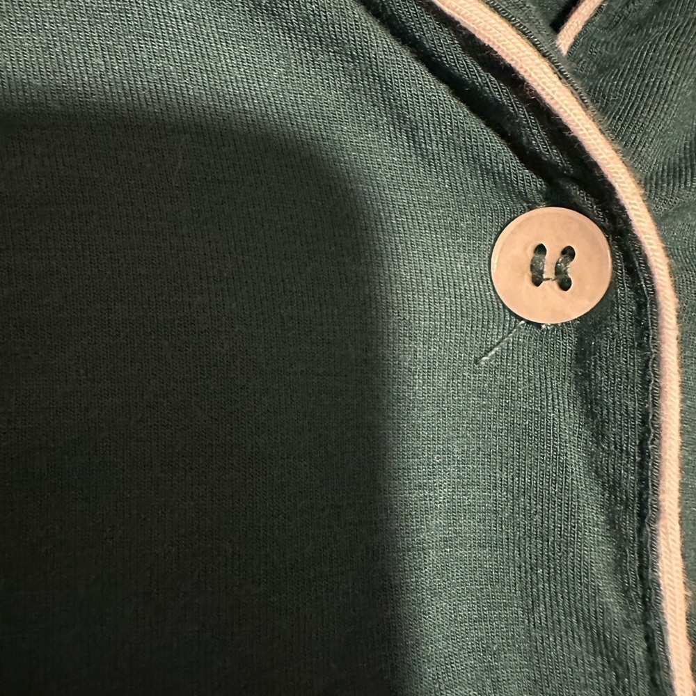Eberjey Green Tencel Modal Long Sleeve Sleep Shirt - Picture 13 of 16